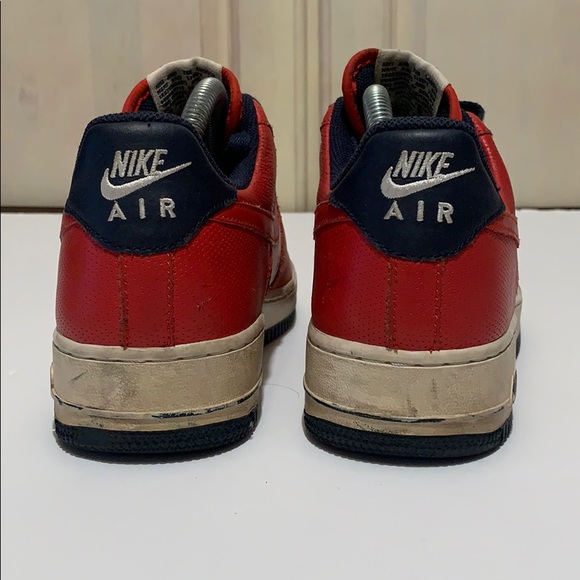 Nike Air Force 1 Red Sneakers - Picture 6 of 11